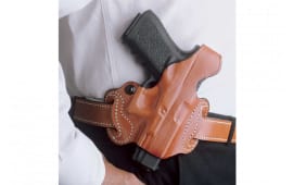 Desantis Gunhide 085TAE1Z0 Thumb Brake Mini Slide Tan Saddle Leather OWB fits Glock 17,19,22 Right Hand