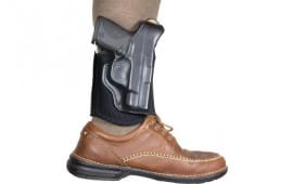 Desantis Gunhide 014PC02Z0 Die Hard Ankle Rig Black Saddle Leather S&W J Frame 36,37,60 Right Hand
