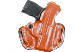 Desantis Gunhide 085TA9PZ0 Thumb Brake Mini Slide Tan Saddle Leather OWB Springfield Hellcat 3" Right Hand