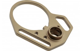 Strike Industries ARULMFEP&ACNFDE QD End Plate  with Hook Attachments & Anti-Rotation Castle Nut, Flat Dark Earth Finish