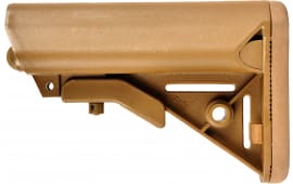B5 Systems SOP1076 Enhanced SOPMOD Stock  Coyote Brown for AR-15, M4 with Mil-Spec Receiver Extension (Tube Not Included)