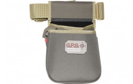 GPS Bags GPS960CSPRK Shotshell Pouch Contour Double with Web Belt Rifle Green w/Khaki Trim