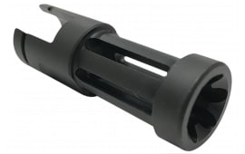 Samson 04-06062-03 Flash Hider Black Oxide Stainless Steel with 2.50" OAL & .860" Diameter for Ruger 10/22