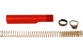 LBE Unlimited MILBUFKT-RED Mil-Spec Buffer Tube Kit  6 Position AR-15 Red