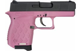 Diamondback DB9HP Micro-Compact DAO 9mm 3" 6+1 Pink Poly Grip/Frame Black Slide