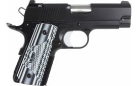 Dan Wesson 01968 DW ECO 9mm 3.5" 8+1 Black/Gray G10 Grip Black