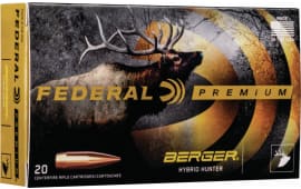 Federal GM300WMBH1 Premium Gold Medal 300 Win Mag 215 gr Berger Hybrid Open Tip Match - 20rd Box