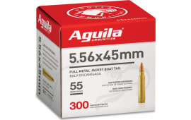 Aguila 1E556126 Target & Range 5.56x45mm NATO 55 gr Full Metal Jacket Boat-Tail (FMJBT) - 300rd Box