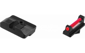 TruGlo TG-132G1 Fiber-Optic Pro Low Set Red Front, Black Rear with Black Finished Frame for Most Glock (Except MOS Variants)
