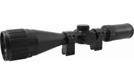 BSA AIR412X44A Outlook  Matte Black 4-12x44mm AO 1" Tube Illuminated Red/Green Mil-Dot Reticle