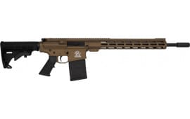 Great Lakes Firearms AR10 Rifle, .308win, 18" 4150 CRMOV Black Nitride Barrel, 15.25" M-LOK Rail, 6 Position M4 Stock, Burnt Bronze Cerakote- GL10308 BRZ