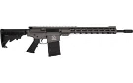 Great Lakes Firearms AR10 Rifle, .308win, 18" 4150 CRMOV Black Nitride Barrel, 15.25" M-LOK Rail, 6 Position M4 Stock, Tungsten Grey Cerakote- GL10308 TNG