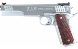 Bersa MAC M19BE45C 1911 Bullseye Single 45 ACP 6" 8+1 Hardwood w/Logo Hard Chrome
