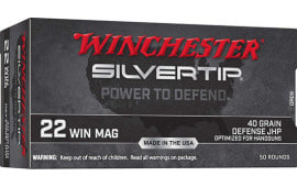 Winchester Ammo Silvertip 22WMR 40 GR Jacketed Hollow Point 50/10 - 50rd Box