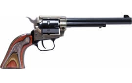 Heritage Mfg RR22MCH6 Rough Rider Small Bore Single Action Revolver,.22 LR, Case Hardened, 6.5" 6 Shot Camo Laminate Black / Green