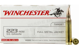 Winchester Ammo USA223R1 Best Value .223/5.56 NATO 55 GR Full Metal Jacket - 20rd Box