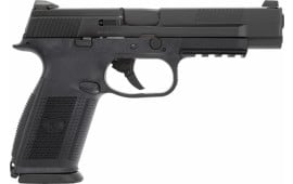 FN 66725 FNS9L Long Slide DAO 9mm 5" 17+1 3 Mags Black Polymer Grips Black