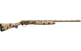 Browning A5 Wicked Wing Semi-Automatic 16 Gauge Shotgun, 26" Burnt Brozne Barrel with Vintage Tan Camouflage Furniture, 4+1 Capacity, Fiber Opitc Front Sight - 0119075004