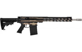 Great Lakes Firearms AR10 Rifle, .308win, 18" 416r Stainless Steel Barrel, 15.25" M-LOK Rail, 6 Position M4 Stock, Desert Flag Cerakote Finish- GL10308SS F-DST