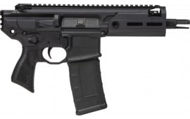 Sig Sauer MCX Rattler Semi-Automatic .300 Blackout Pistol, 5.5" Barrel, 30+1 Capacity, No Brace - PMCX-300B-5B-TAP-NB
