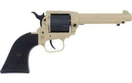 Heritage Manufacturing SRR22V4 Rough Rider .22LR Revolver, 4.75" Barrel, 6rd Capacity, Black Polymer Grip, Sand Cerakote Finish