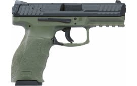 HK M700009GRA5 VP9 Double 9mm Luger 4.09" 15+1 2 Mags OD Green Interchangeable Backstrap Grip Black