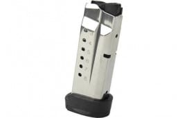 Ed Brown RMPMAG8SHIELD OEM 8rd 9mm Luger Stainless Extended for S&W M&P Shield