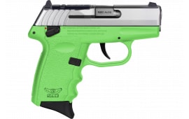 SCCY Industries CPX4TTLGRDRG3 CPX-4 RD 10+1 2.96" Lime Green Polymer/Serrated Stainless Steel Slide/Finger Grooved Lime Green Polymer Grip