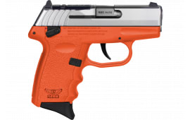 SCCY Industries CPX4TTORRDRG3 CPX-4 RD 10+1 2.96" Orange Polymer/Serrated Stainless Steel Slide/Finger Grooved Orange Polymer Grip