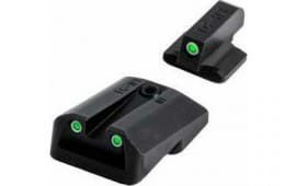 TruGlo TGTG231G1XA Tritium X Tritium Green with White Outline Front & Rear Black Steel Nitride Fortress Finished Frame for Glock 42, 43, 43X, 48