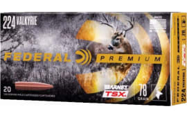 Federal P224VLKBTSX1 Premium 224 Valkyrie 78 gr Barnes Triple-Shock X - 20rd Box