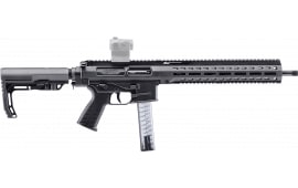 B&T Firearms 500010 SPC9 30+1 16", Black, Telescopic Stock, Polymer Grip (OEM Mag)