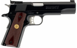 Colt O5872A1 1911 Gold Cup National Match Series 70 Single 9mm Luger 5" 8+1 Walnut w/Gold Medallion Grip Blued Carbon Steel