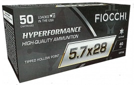Fiocchi 57PT40 Hyperformance 5.7x28mm 40 GRTipped Hollow Point (THP) - 50rd Box