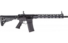 ET Arms Inc ETAGOMEGA556ML15 16" 30+1, Black, Polymer Rec, ATI SR-1 Stock, A2 Grip, Flip-Up Sights