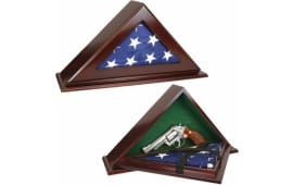 Peace Keeper PFC Patriot Flag Case with Concealment 22"x4.25"x11.5" Wood