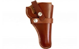 Hunter Company 1100-8 Belt OWB Size 11 Chestnut Tan Leather Belt Loop Fits DA Revolver 2.75-4" Barrel Compatible With Hunter Buscadero/Straight Cartridge Belts