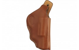 Hunter Company 1167 High Ride OWB Chestnut Tan Leather Belt Loop Fits Taurus Public Defender Polymer 2" Barrel
