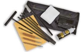 KleenBore POU301B All Caliber Cleaning Kit Multi-Caliber Handgun/Rifle Bronze/Nylon Bristles Nylon Case