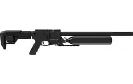 Crosman BPG25S Gunnar Hunting Air Rifle Powered by PCP, 25 Pellet Caliber, Black Metal Finish, Black Adjustable Stock & Adjustable Regulator
