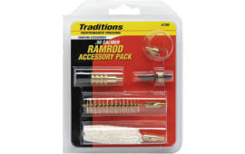 Traditions A1205B Ramrod Accessory Kit 10-32 Thread Brass Bronze Bristles 6 Pieces
