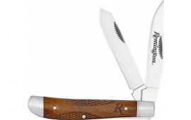 Remington 15658 Woodland Trapper Folding Stainless Steel Blade Brown w/Remington Logo Wood Handle
