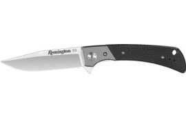 Remington 15667 EDC Folding Drop Point Stonewashed D2 Steel Blade Tan G10 Handle