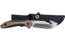 Remington 15676 Sportsman Fixed Skinner w/Gut Hook 8Cr13MoV SS Blade Black/Tan Green Handle Includes Sheath