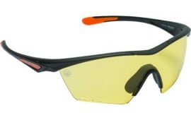 Beretta OC031A23540229UNI Clash Shooting Glasses Yellow Lens Black with Orange Accents Frame
