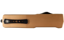 Templar Knife LAAB221 Premium Lightweight Large 3.50" OTF Tanto Plain Black Oxide Stonewashed Powdered D2 Steel Blade/5.25" Bronze Anodized Aluminum Handle