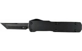 Templar Knife Premium LW Micro OTF Knife, 1.85" Powder D2 Tanto Blade, Black 6061-T6 Aluminum Handle.