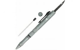 CobraTec Knives GRYCNCOTFPSWDNS Tactical Pen California Compliant 1.75" OTF Plain Stainless Steel Blade Gray