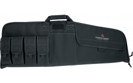 Advance Warrior Solutions RA36RCBL Raptor 36" Black Polyester for Tactical Rifle, 4 Mag Pouch