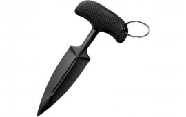 Cold Steel CS-92FPA FGX Push Blade I 3.50" Fixed Plain Black Textured Griv-Ex w/Overmold Kray-Ex Handle